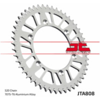 JT SPROCKETS Aluminium Ultraleichtes selbstreinigendes Kettenrad 808-520 für Suzuki RM125, RMX250, RMX450 JTA808.52BLK