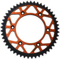 PBR Twin Color Aluminium Ultra-Light Self-Cleaning Hard Anodized Rear Sprocket 899 - 520 for KTM, Husaberg, Husqvarna 899 48 TC6