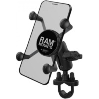 RAM MOUNTS X-Grip® Short Arm Phone Holder with Handlebar U-Bolt Base for Honda, Yamaha, Suzuki