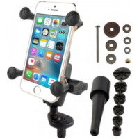 RAM MOUNTS X-Grip® Short Arm Phone Holder with Fork Stem Base für Honda, Yamaha, Suzuki passend für BMW C1  125 C1 2000