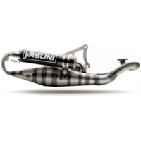 YASUNI Carrera 10 Full Exhaust System Carbon - Minarelli Horizontal for Yamaha, Aprilia, MBK