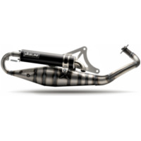 YASUNI Carrera 10 Full Exhaust System Black - for: Piaggio for NRG50, NTT50, TYPHOON50 Gilera RUNNER50, STALKER50