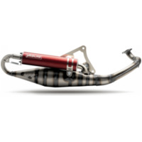 YASUNI Carrera 10 Full Exhaust System Red - for: Peugeot for KISBEE502T, SPEEDFIGHT4502T, STREETZONE502T