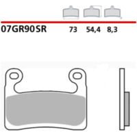 BREMBO Road/Sport Sintered Metal Brake Pads - 07GR90SR for BMW R1250GS, R1250GSADVENTURE, R1250RT