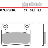 BREMBO Racing Carbon Ceramic Brake Pads - 07GR90RC für BMW R1250GS, R1250GSADVENTURE, R1250RT