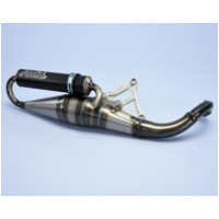 POLINI Scooter Team 4 Full Exhaust System Stainless Steel/Carbon - Peugeot Kisbee 50 for KISBEE502T
