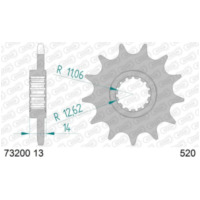 AFAM Steel Standard Front Sprocket 73200-520