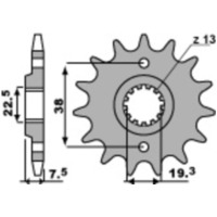 PBR Steel Standard Front Sprocket 2116 - 520 2116.15.18NC