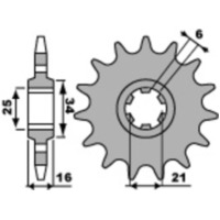 PBR Standard Stahlriztel vorne 2152 - 520 2152.14.18NC