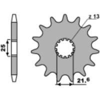 PBR Standard Stahlriztel vorne 429 - 532 429.16.18NC