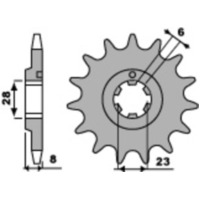 PBR Steel Standard Front Sprocket 436 - 520