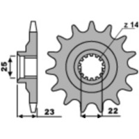 PBR Standard Stahlriztel vorne 548 - 520