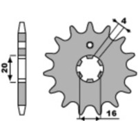 PBR Standard Stahlriztel vorne 554 - 428 554.15.18NC