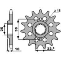 PBR Steel Self-Cleaning Front Sprocket 2200 - 520