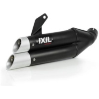 IXIL Hyperlow Komplettanlage Edelstahl schwarz / Aluminium poliert für Kawasaki NINJA650, Z650 175-756