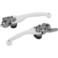 POLISPORT Pivot Unbreakable Lever Set White - for: Honda for CRF250R, CRF450R