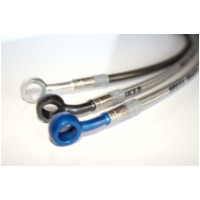SPEEDBRAKES Aviation Brake Hose Stainless Steel/Red Banjo for Cagiva ELEFANT650 4552