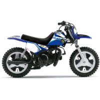 ART Kunststoff Kit OEM Farbe Blau mit Komplettsitz Schwarz + KUTVEK Racer Grafik Kit Blau für: Yamaha PW50