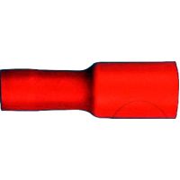 Socket connector 4mm red