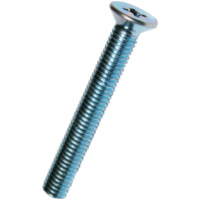 Screw countersunk m6x20 din 965 plated steel