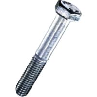 Hex bolt m12x80 din931 plated steel