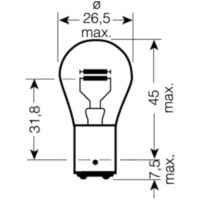 Glühbirne Lampe 6V21/5W JMP