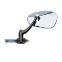 Spiegel oval chrom links 9131VL passend für Kawasaki GPZ  500 EX500D 1998, 60/50/34/27 PS, 44/37/25/20 kw