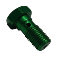Banjo bolt single m10x1.00 green