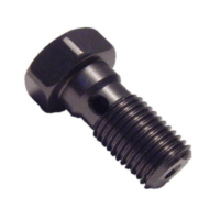 Banjo bolt single m10x1.00 anthracite fitting for Suzuki GS Gussrad 1000 GS1000 1980, 90 PS, 66 kw