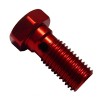 Banjo bolt single m10x1.25 red