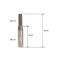 Extension for gear shift rod