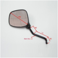 Mirror black jmp BA19A0011BR