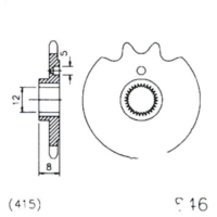 Front sprocket 11tooth pitch 415 20084611