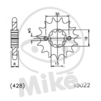 Sprocket 15T pitch 428 501502215