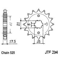 Zahnrad Ritzel 15Z Teilung 525 JTF29415