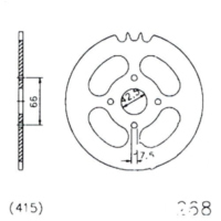 Rear sprocket 32 tooth pitch 415