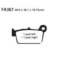 Brake pads sintered mx-s ebc MXS367