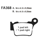 Brake pads sintered r ebc FA368R