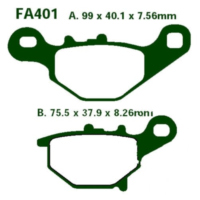 Brake pads sintered r ebc FA401R