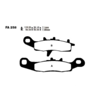 Brake pads sintered r ebc FA258R