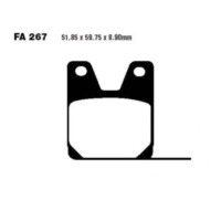 Brake pads sintered hh ebc FA267HH