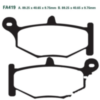 Brake pads std ebc FA419