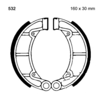 Brake shoes rear inc springs ebc Y532