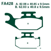 Bremsbeläge Bremsklotz Standard EBC FA428TT
