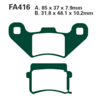 Bremsbeläge Bremsklotz Standard EBC FA416TT