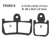 Brake pads sintered epfa ebc EPFA4424HH