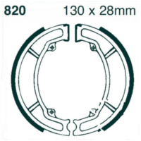 Brake shoes rear excluding springs ebc 820