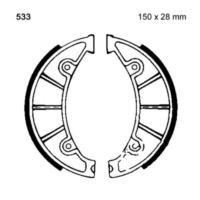 Brake shoes rear with springs ebc Y533