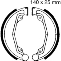 Brake shoes inc springs ebc H312