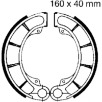 Brake shoes inc springs ebc H321